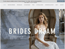 Tablet Screenshot of bridesdreamltd.co.uk